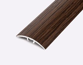 Порог (стык) Русский профиль  разноуровневый ламинированный с дюб, 30*2700 мм, Орех